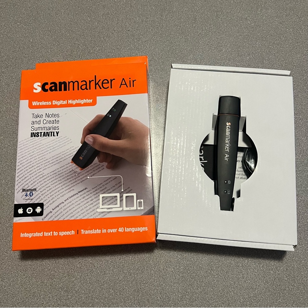 ✨Scanmarker Air Pen Scanner Text to Speech (Black) ✨